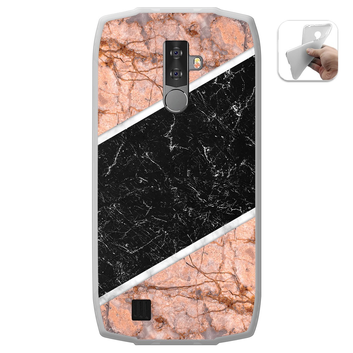 Funda Gel Tpu para Blackview BV6800 Pro diseño Mármol 07 Dibujos
