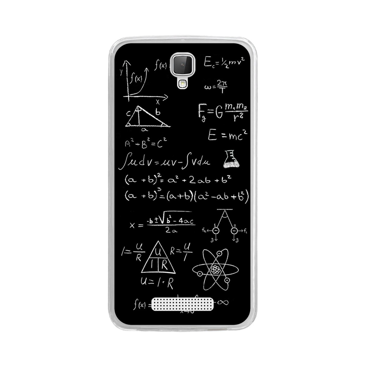Funda Gel Tpu para Zte Blade L5 / L5 Plus Diseño Formulas Dibujos