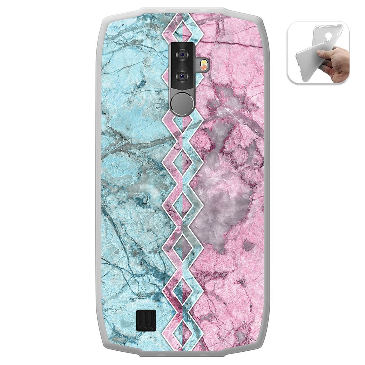 Funda Gel Tpu para Blackview BV6800 Pro diseño Mármol 08 Dibujos