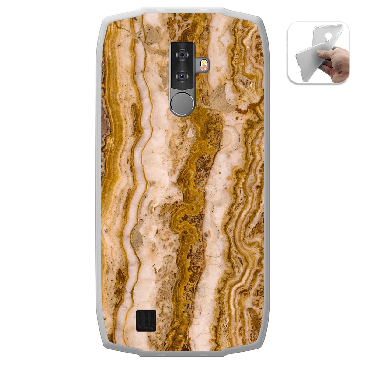 Funda Gel Tpu para Blackview BV6800 Pro diseño Mármol 10 Dibujos