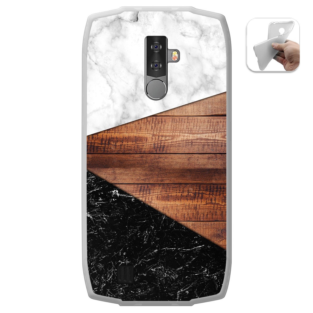 Funda Gel Tpu para Blackview BV6800 Pro diseño Mármol 11 Dibujos