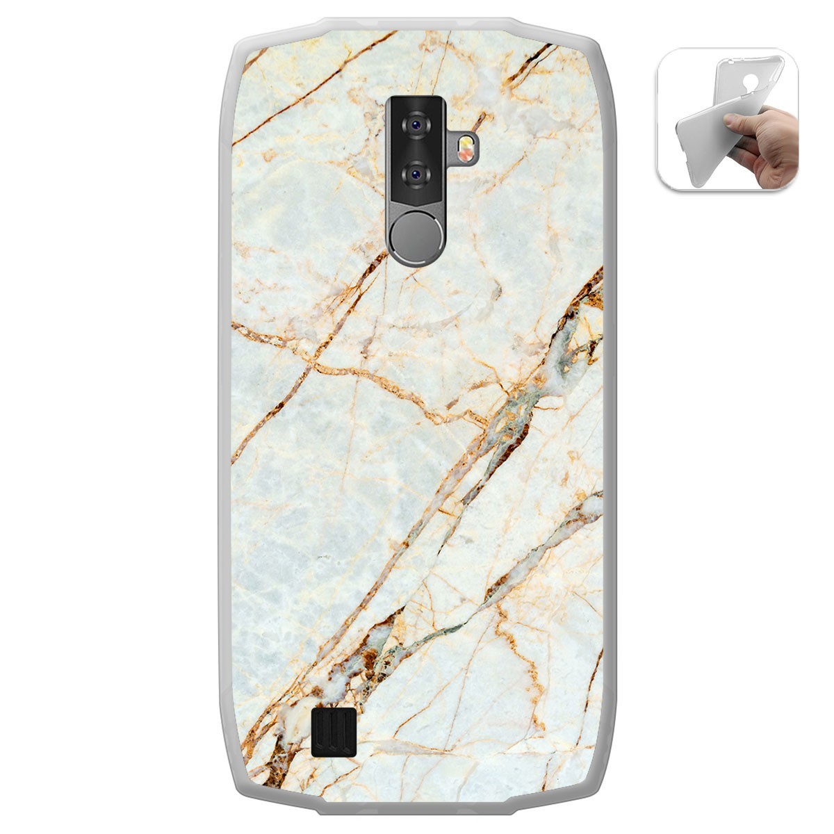 Funda Gel Tpu para Blackview BV6800 Pro diseño Mármol 13 Dibujos