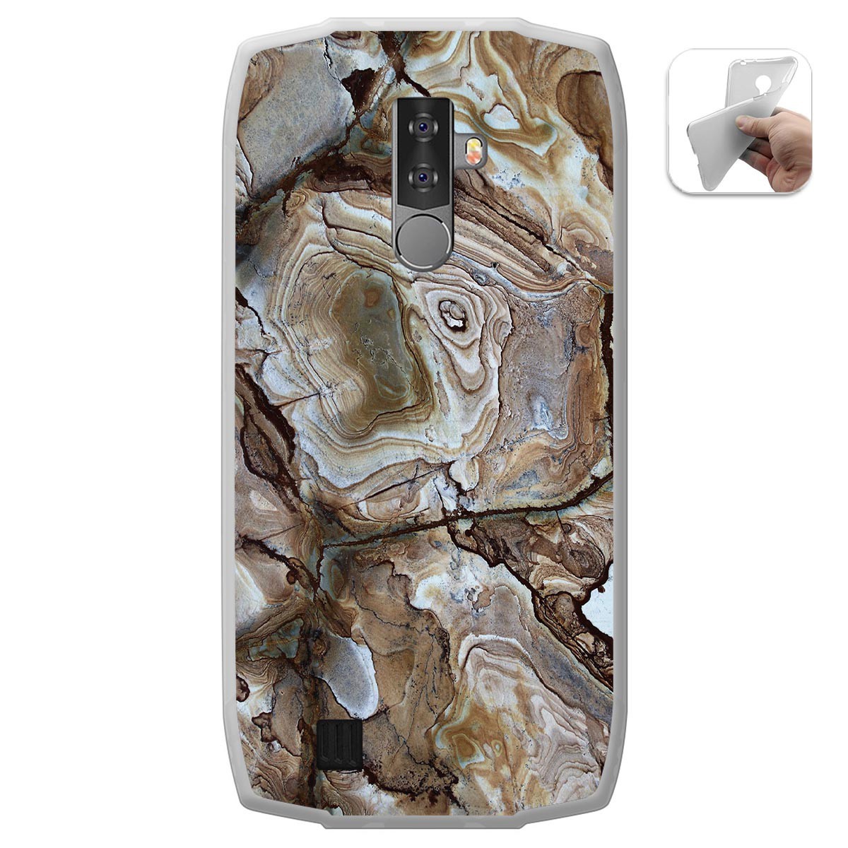 Funda Gel Tpu para Blackview BV6800 Pro diseño Mármol 14 Dibujos
