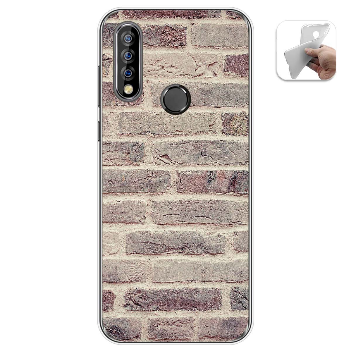 Funda Gel Tpu para Oukitel C17 Pro diseño Ladrillo 01 Dibujos