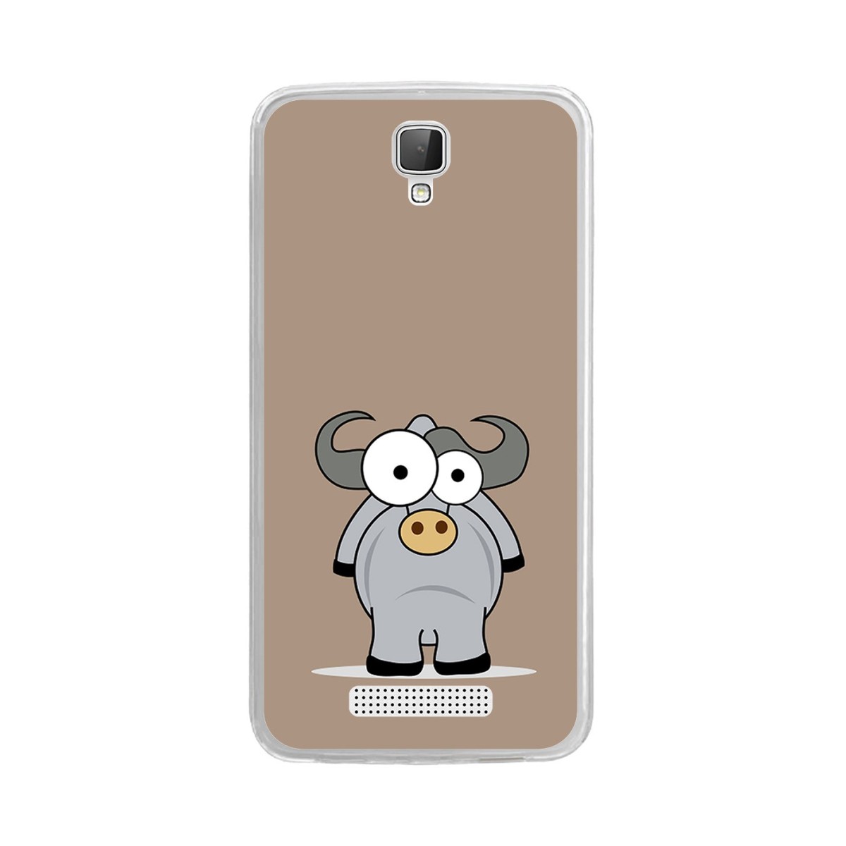 Funda Gel Tpu para Zte Blade L5 / L5 Plus Diseño Toro Dibujos
