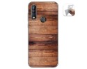 Funda Gel Tpu para Oukitel C17 Pro diseño Madera 02 Dibujos