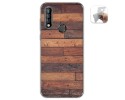 Funda Gel Tpu para Oukitel C17 Pro diseño Madera 03 Dibujos