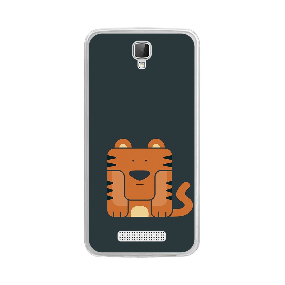 Funda Gel Tpu para Zte Blade L5 / L5 Plus Diseño Tigre Dibujos