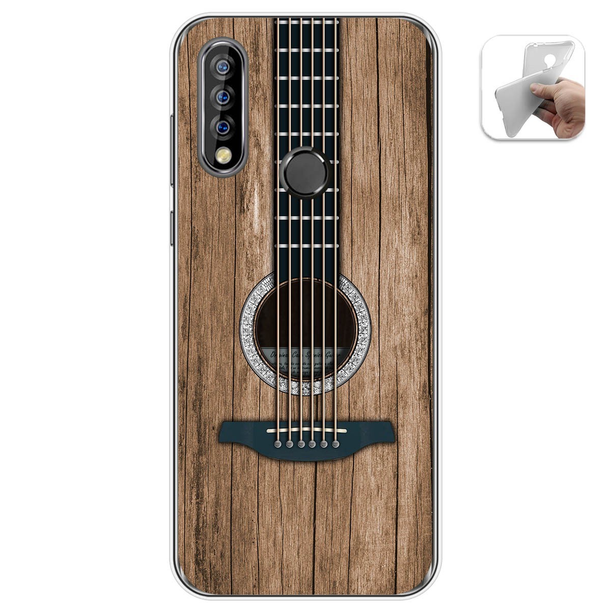 Funda Gel Tpu para Oukitel C17 Pro diseño Madera 11 Dibujos