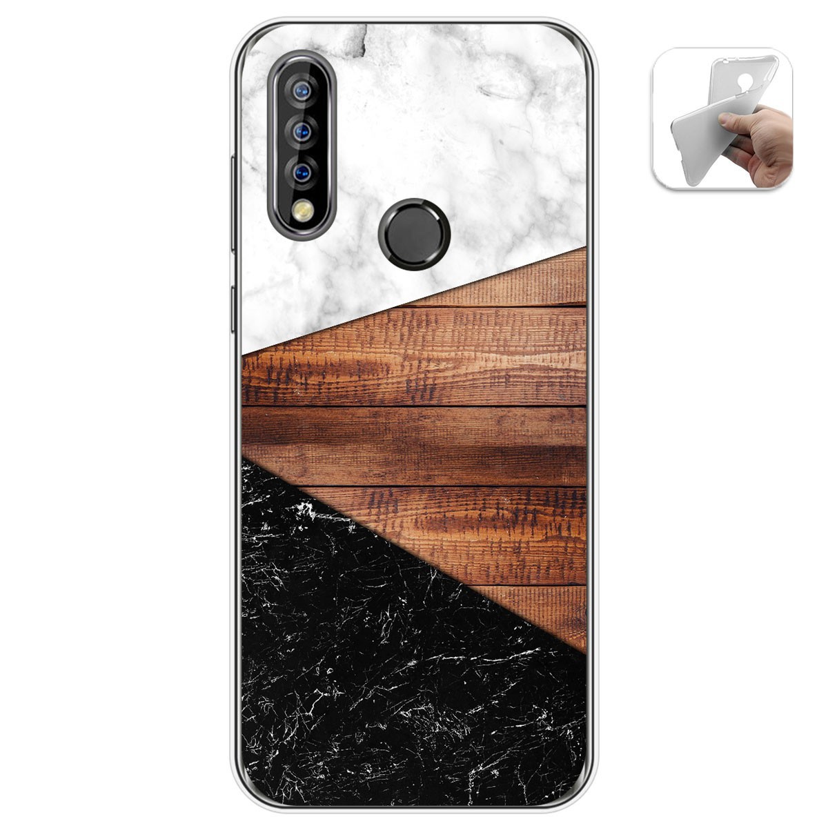 Funda Gel Tpu para Oukitel C17 Pro diseño Mármol 11 Dibujos
