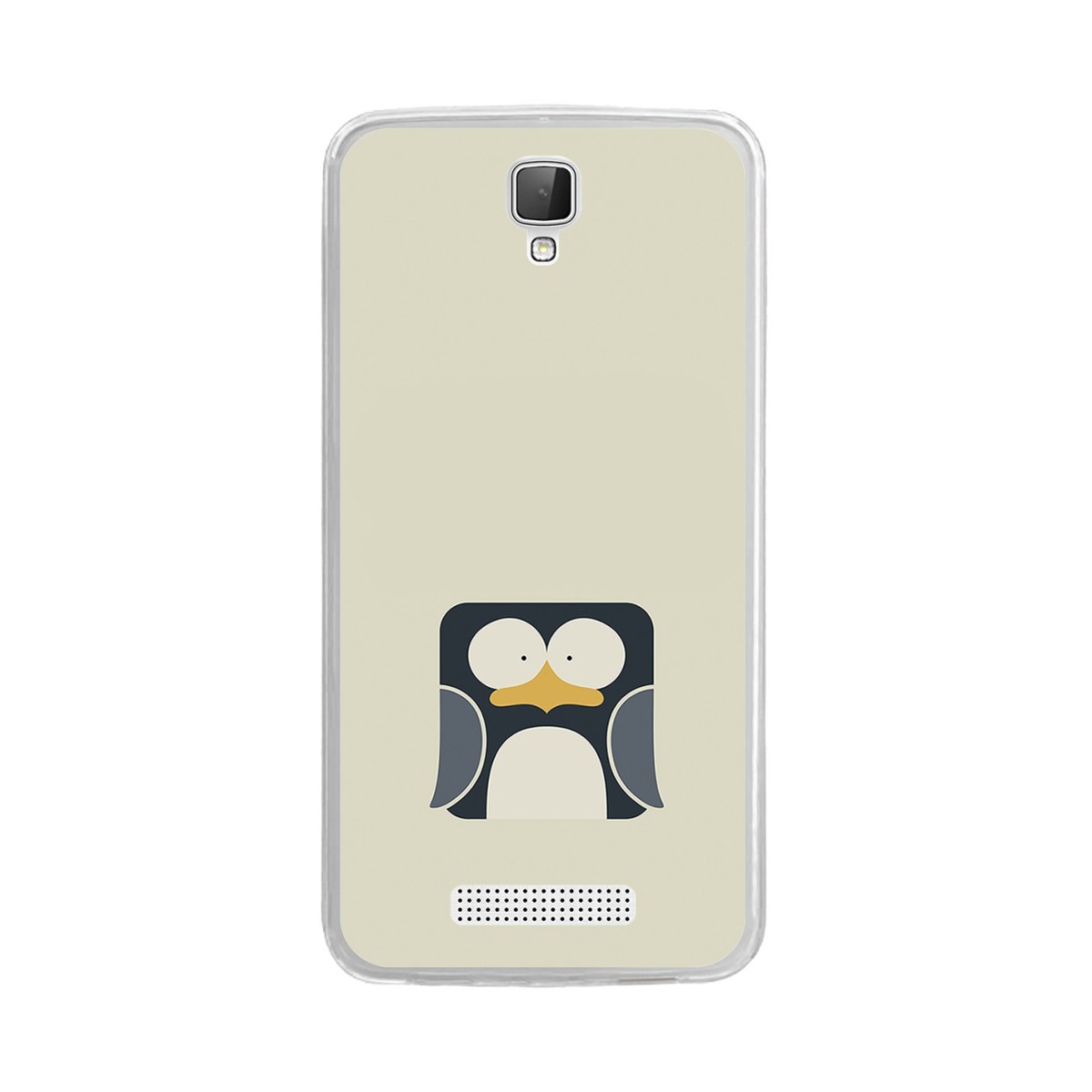 Funda Gel Tpu para Zte Blade L5 / L5 Plus Diseño Pingüino Dibujos