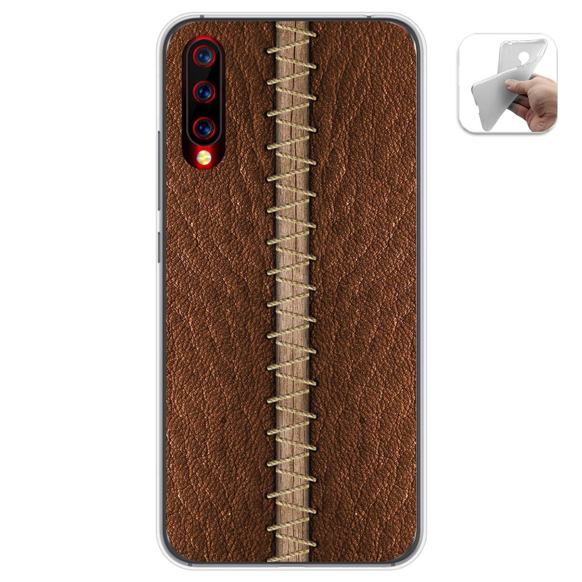 Funda Gel Tpu para Umidigi X diseño Cuero 01 Dibujos