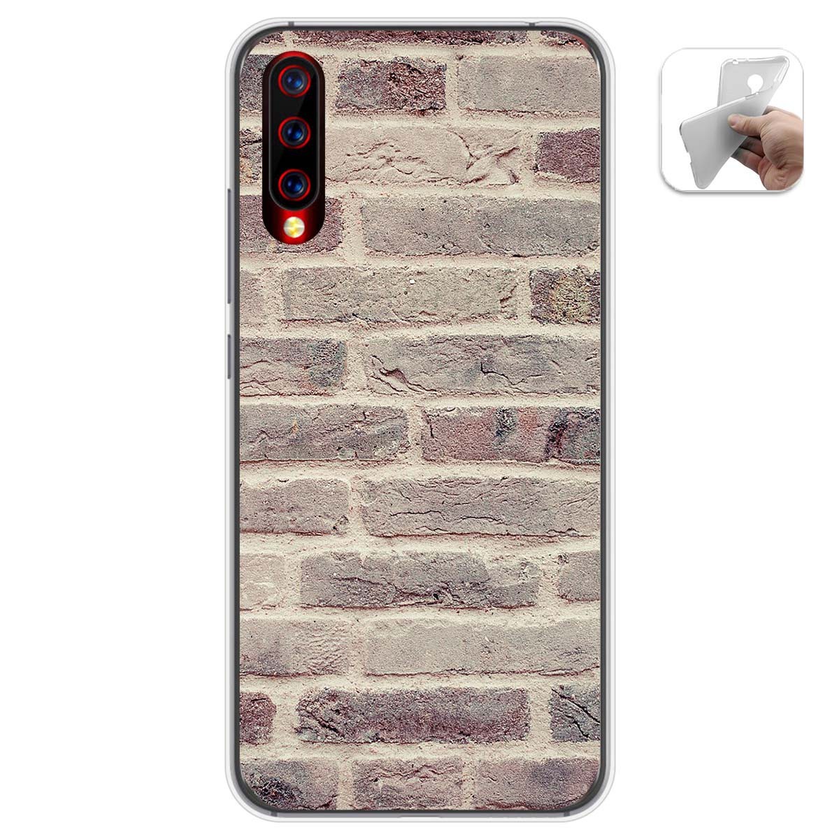 Funda Gel Tpu para Umidigi X diseño Ladrillo 01 Dibujos