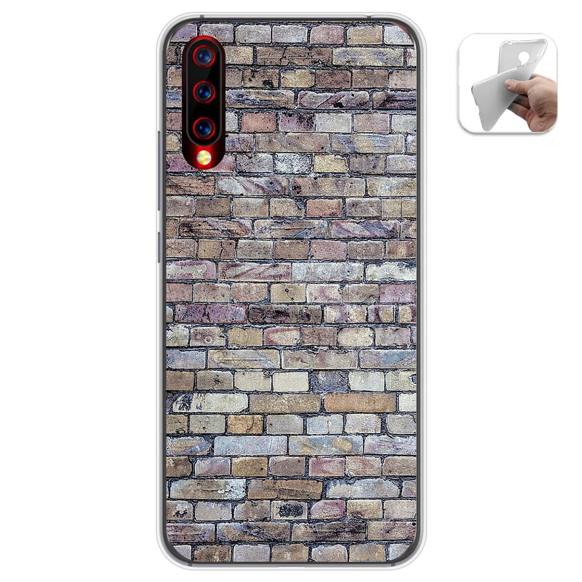 Funda Gel Tpu para Umidigi X diseño Ladrillo 02 Dibujos