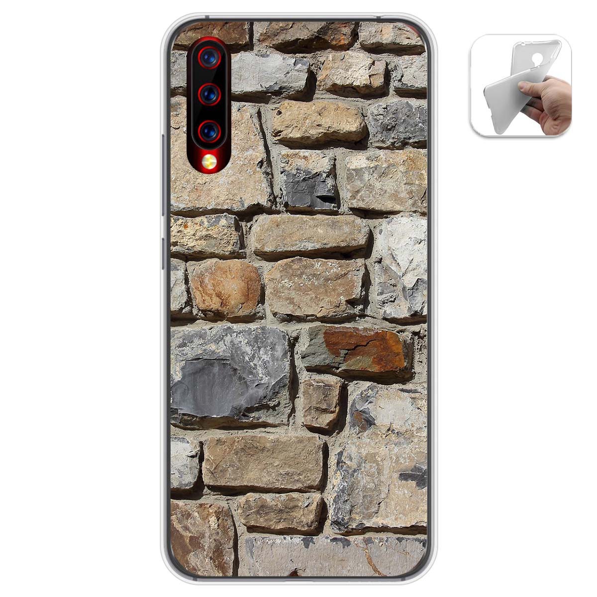 Funda Gel Tpu para Umidigi X diseño Ladrillo 03 Dibujos