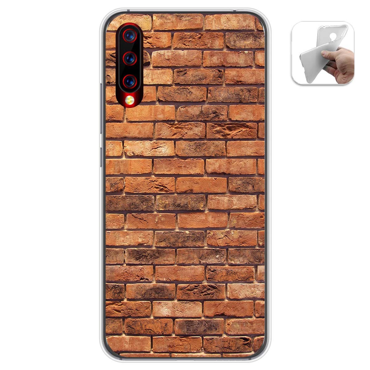 Funda Gel Tpu para Umidigi X diseño Ladrillo 04 Dibujos