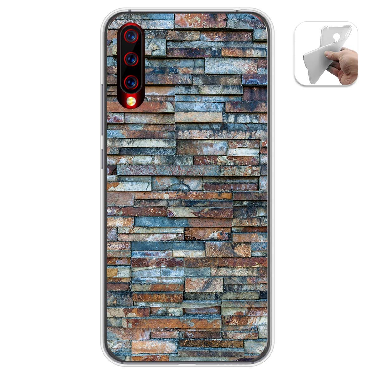 Funda Gel Tpu para Umidigi X diseño Ladrillo 05 Dibujos