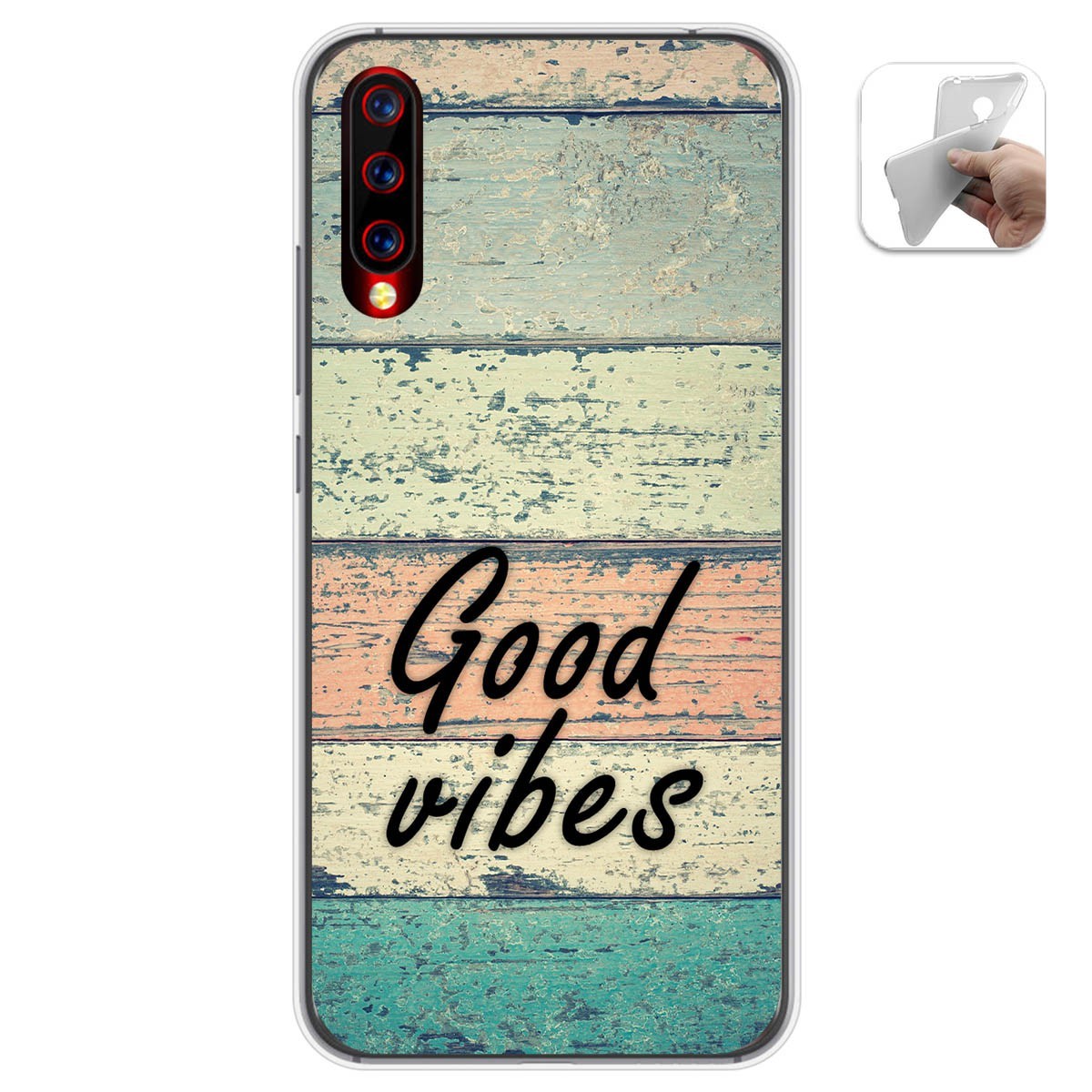 Funda Gel Tpu para Umidigi X diseño Madera 01 Dibujos