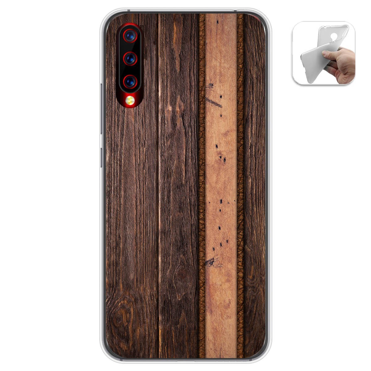 Funda Gel Tpu para Umidigi X diseño Madera 05 Dibujos
