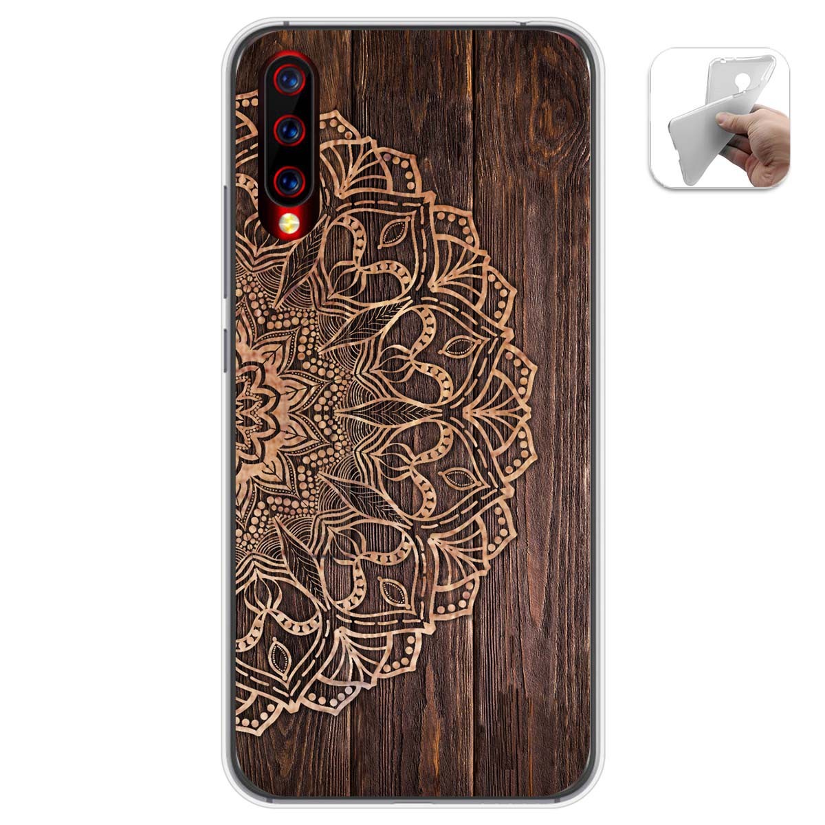 Funda Gel Tpu para Umidigi X diseño Madera 06 Dibujos