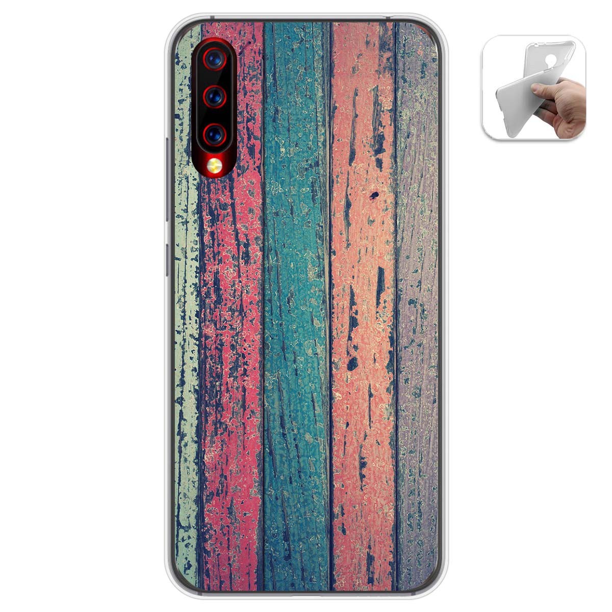 Funda Gel Tpu para Umidigi X diseño Madera 10 Dibujos