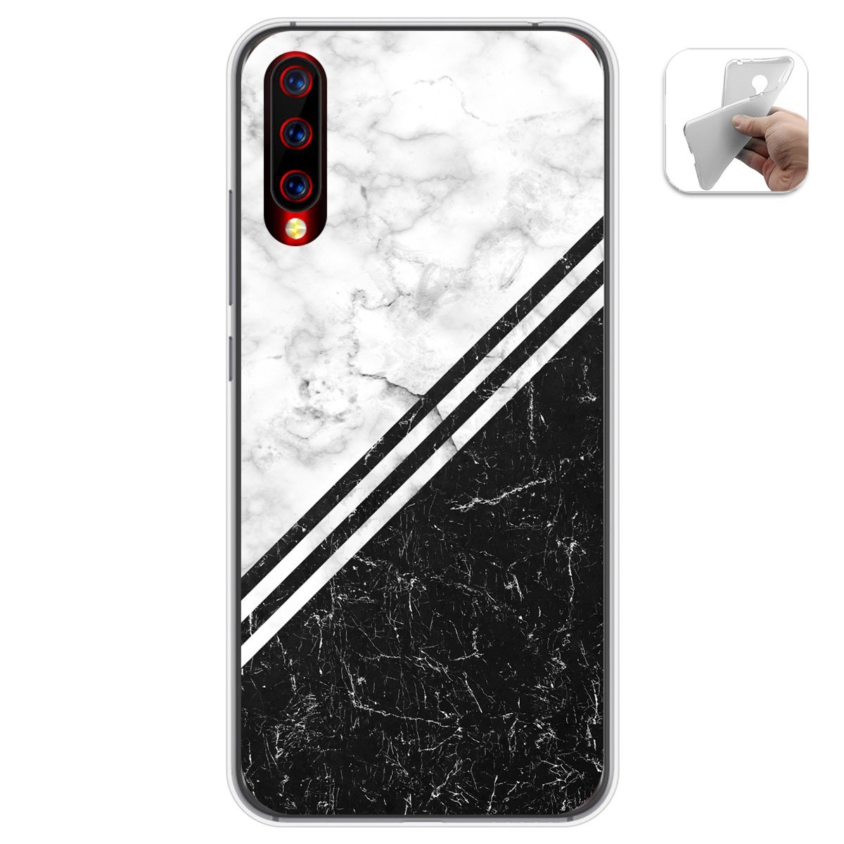 Funda Gel Tpu para Umidigi X diseño Mármol 01 Dibujos