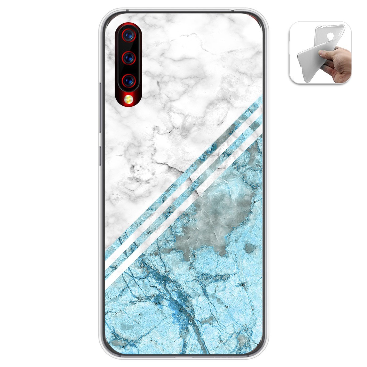 Funda Gel Tpu para Umidigi X diseño Mármol 02 Dibujos