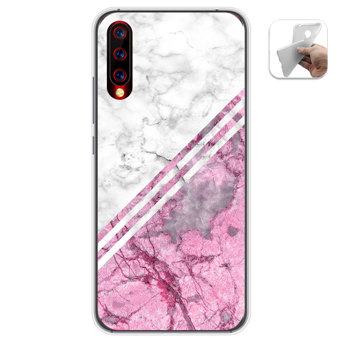 Funda Gel Tpu para Umidigi X diseño Mármol 03 Dibujos