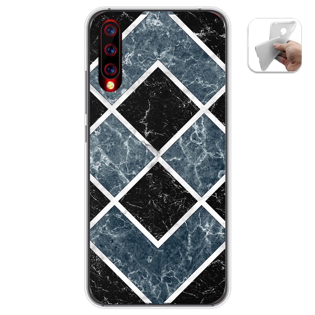 Funda Gel Tpu para Umidigi X diseño Mármol 06 Dibujos
