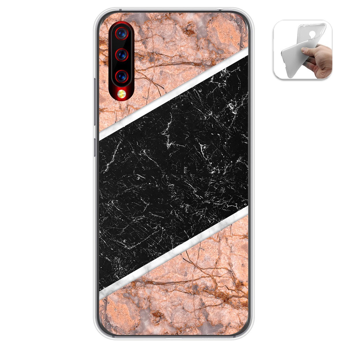 Funda Gel Tpu para Umidigi X diseño Mármol 07 Dibujos