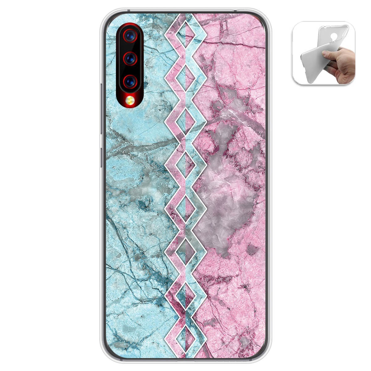Funda Gel Tpu para Umidigi X diseño Mármol 08 Dibujos