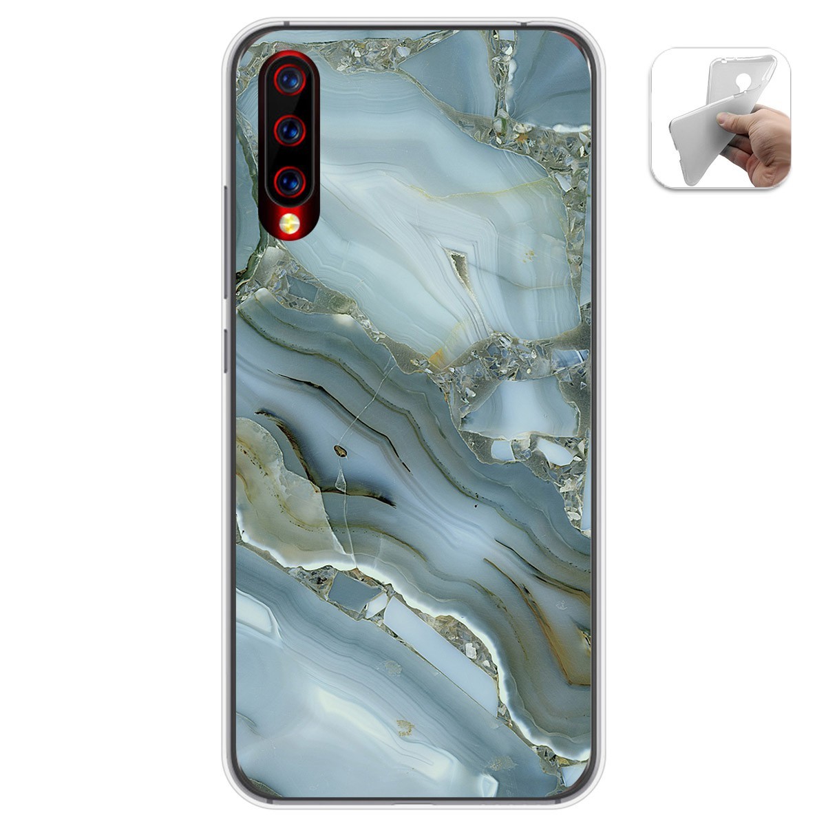Funda Gel Tpu para Umidigi X diseño Mármol 09 Dibujos