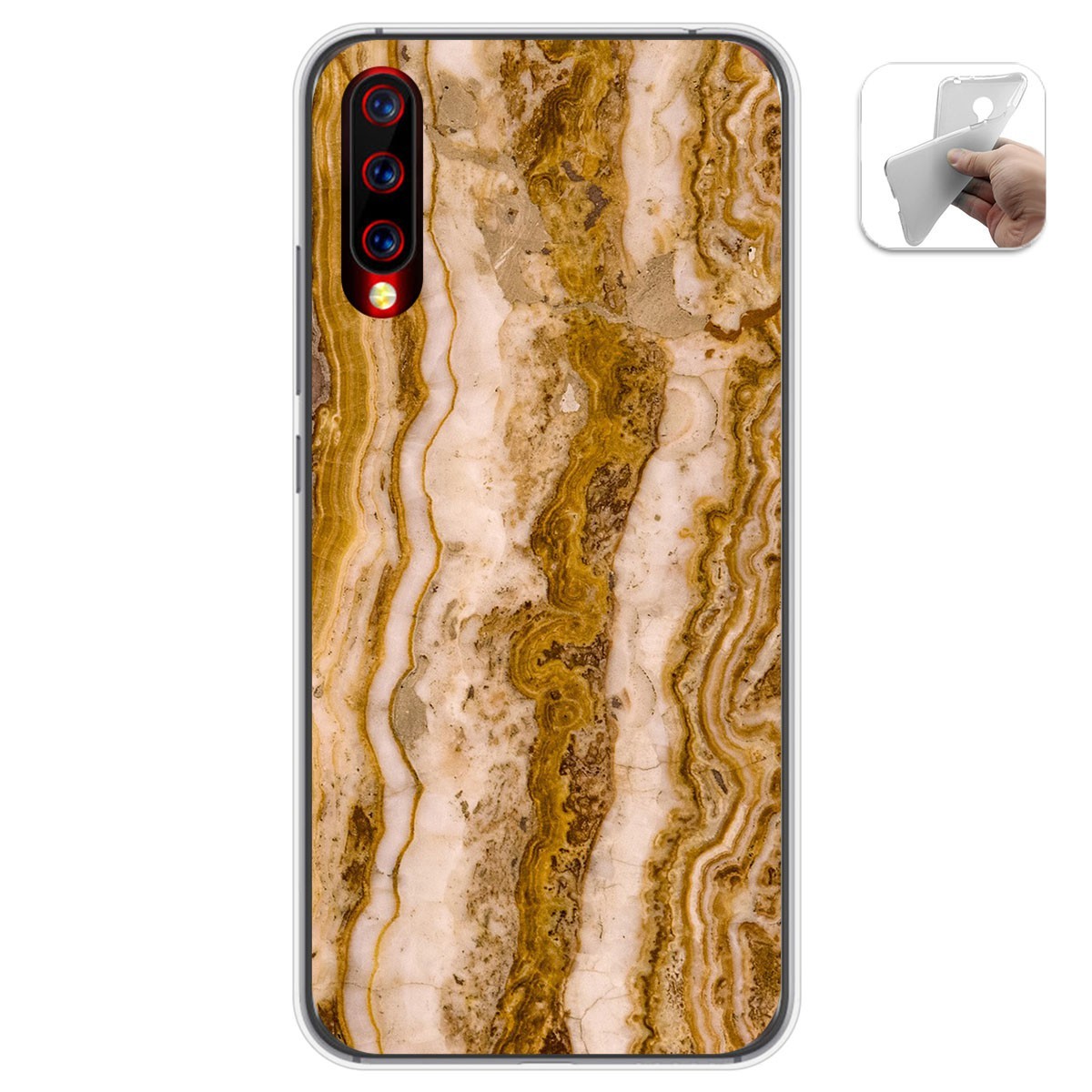 Funda Gel Tpu para Umidigi X diseño Mármol 10 Dibujos
