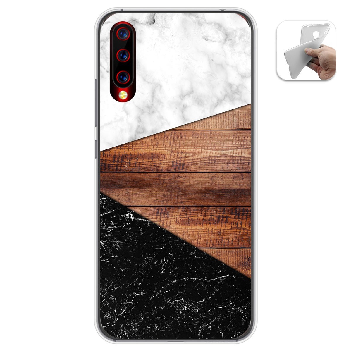 Funda Gel Tpu para Umidigi X diseño Mármol 11 Dibujos