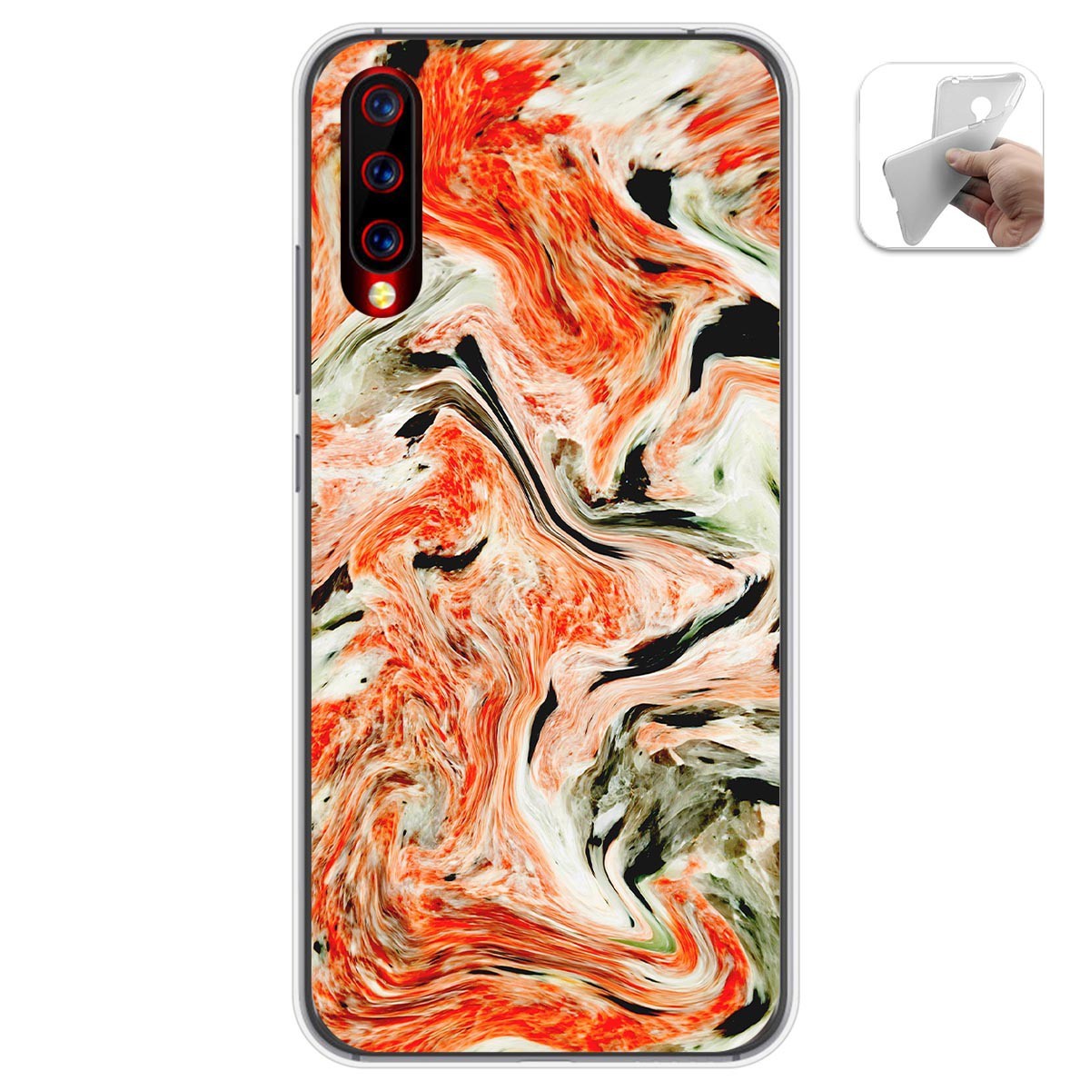 Funda Gel Tpu para Umidigi X diseño Mármol 12 Dibujos