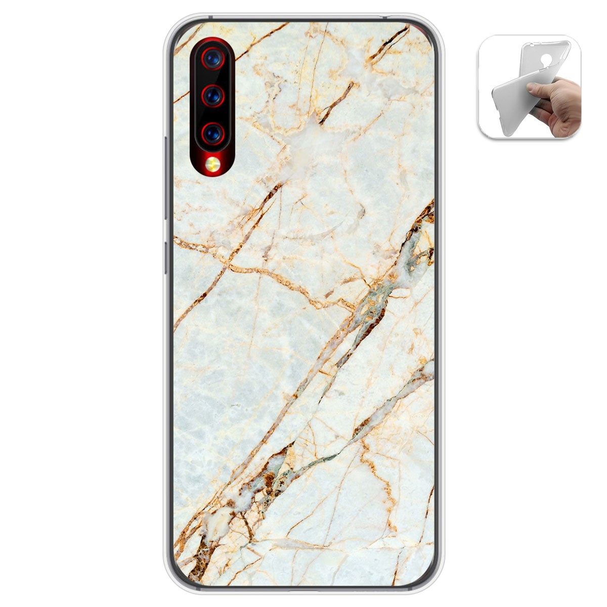 Funda Gel Tpu para Umidigi X diseño Mármol 13 Dibujos