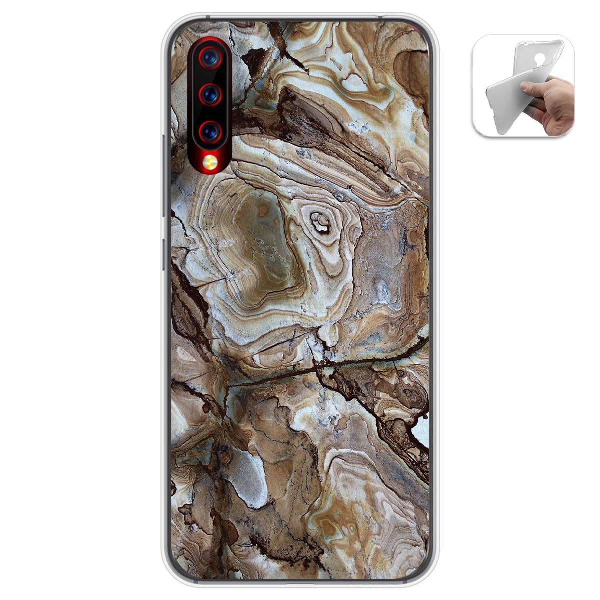 Funda Gel Tpu para Umidigi X diseño Mármol 14 Dibujos