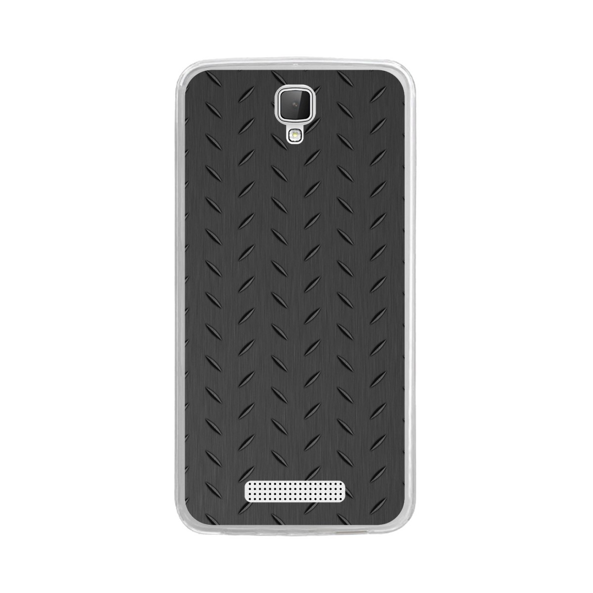 Funda Gel Tpu para Zte Blade L5 / L5 Plus Diseño Metal Dibujos
