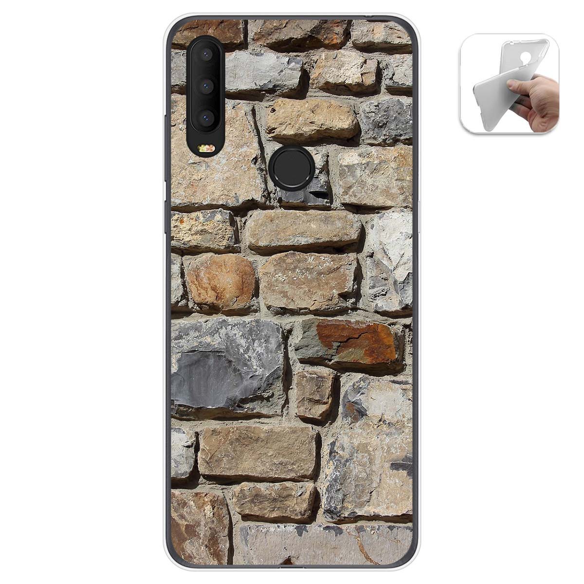 Funda Gel Tpu para Alcatel 3X 2020 diseño Ladrillo 03 Dibujos