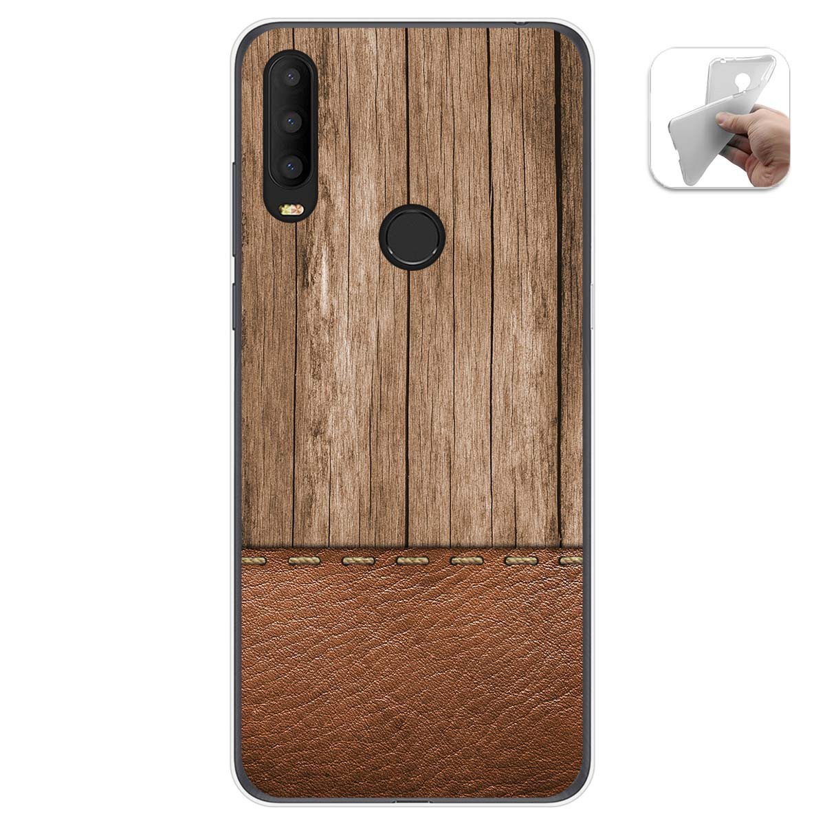 Funda Gel Tpu para Alcatel 3X 2020 diseño Madera 09 Dibujos