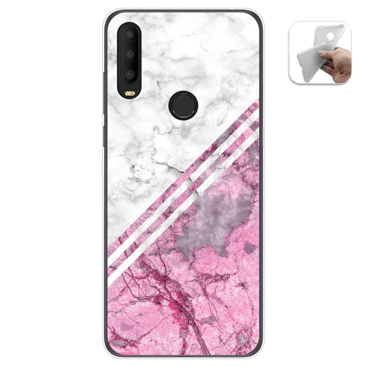 Funda Gel Tpu para Alcatel 3X 2020 diseño Mármol 03 Dibujos