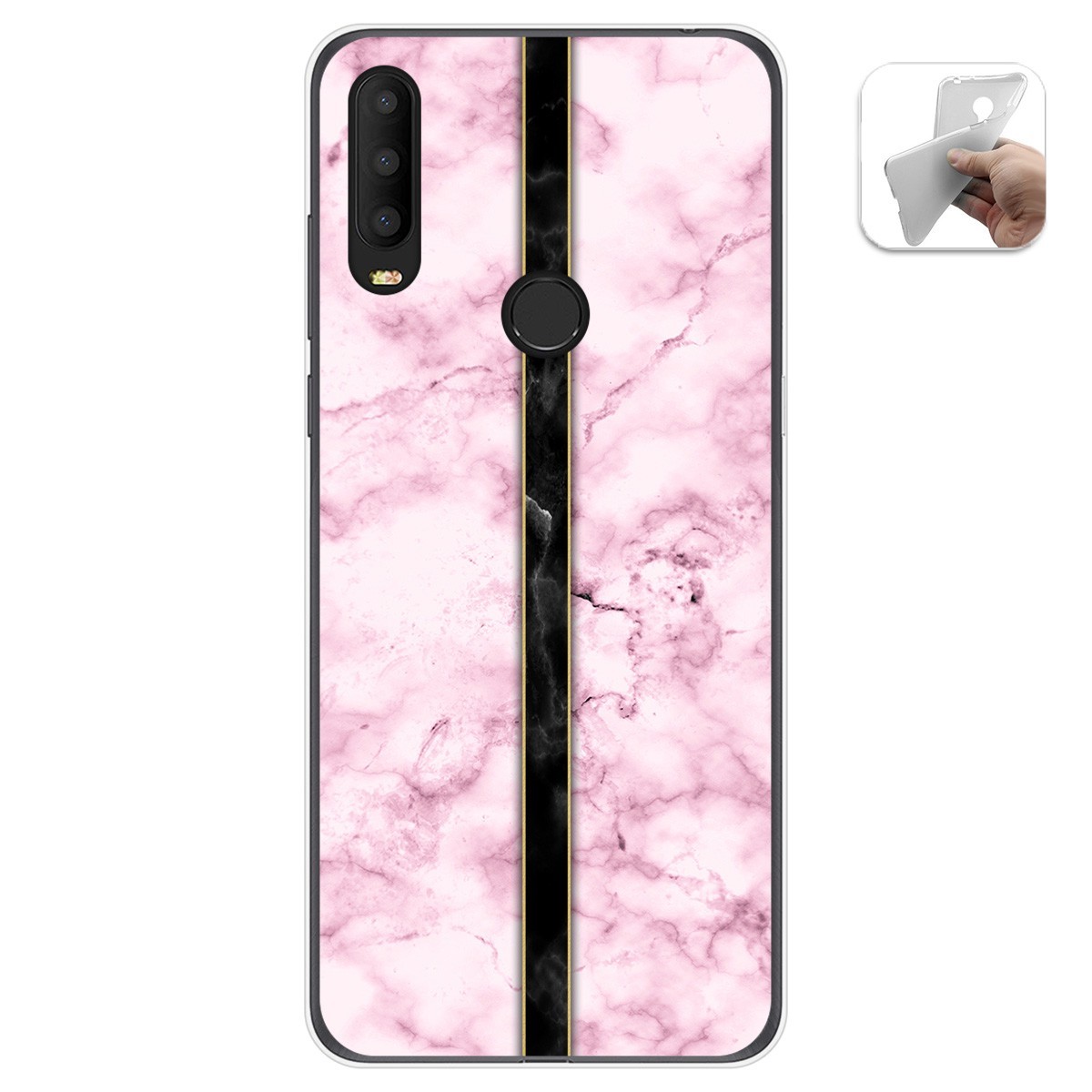 Funda Gel Tpu para Alcatel 3X 2020 diseño Mármol 04 Dibujos