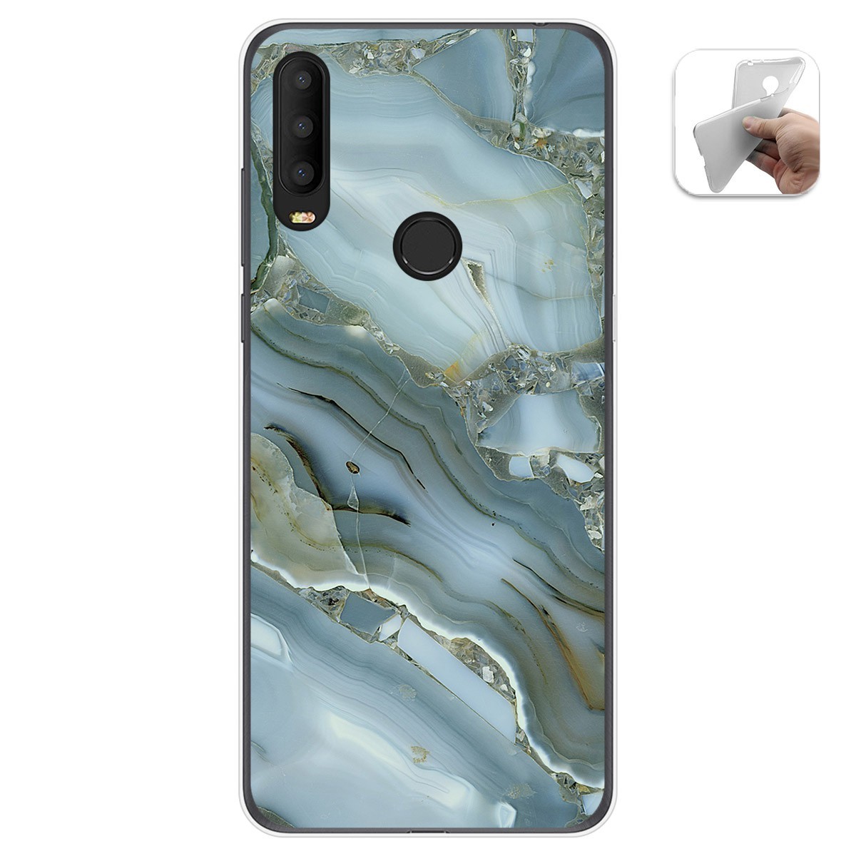 Funda Gel Tpu para Alcatel 3X 2020 diseño Mármol 09 Dibujos