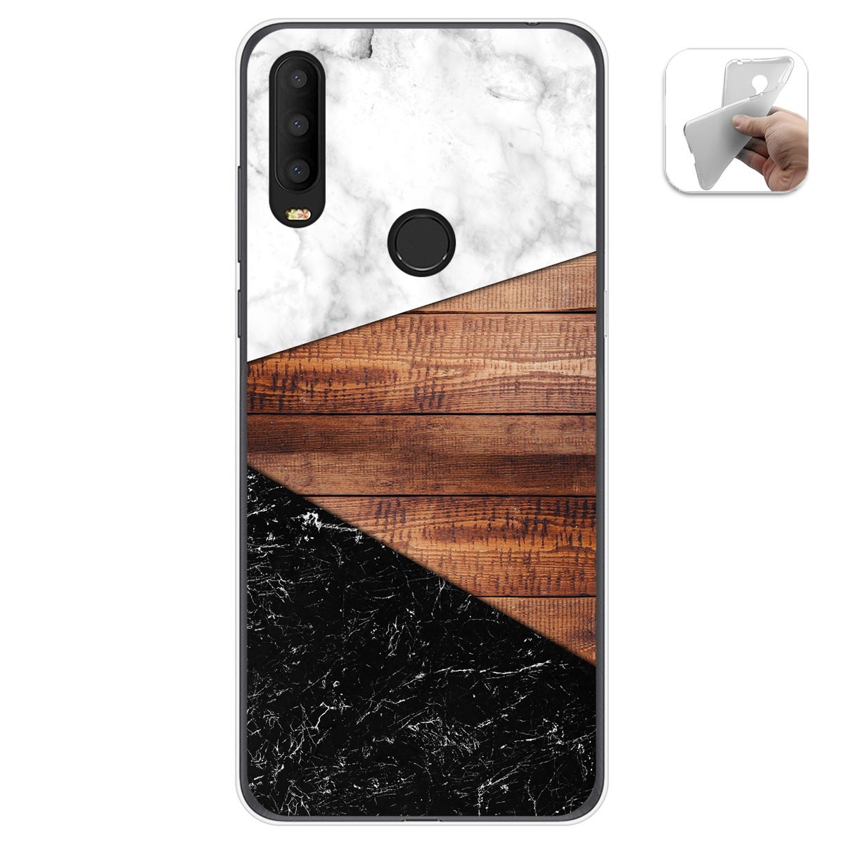 Funda Gel Tpu para Alcatel 3X 2020 diseño Mármol 11 Dibujos