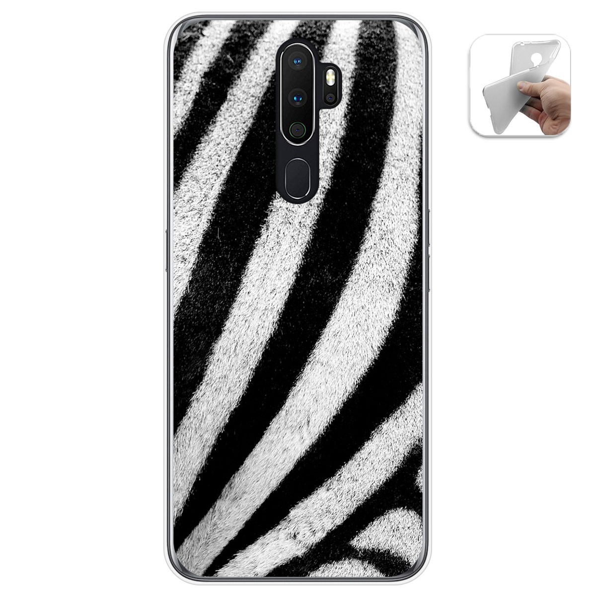 Funda Gel Tpu para Oppo A5 2020 diseño Animal 02 Dibujos