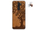 Funda Gel Tpu para Oppo A5 2020 diseño Cuero 03 Dibujos