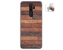 Funda Gel Tpu para Oppo A5 2020 diseño Madera 03 Dibujos