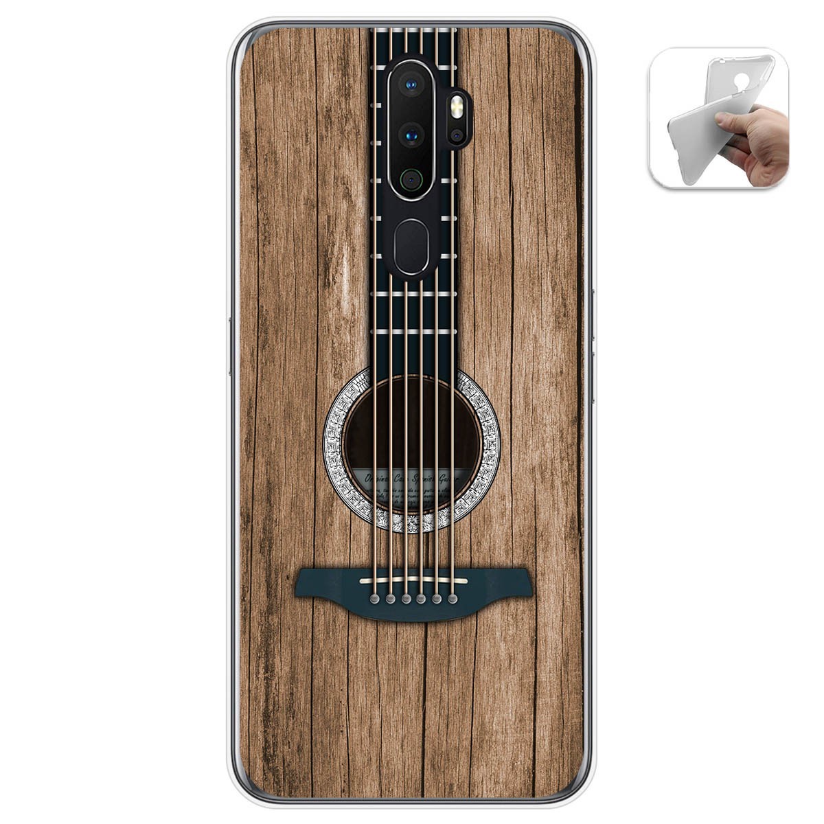 Funda Gel Tpu para Oppo A5 2020 diseño Madera 11 Dibujos