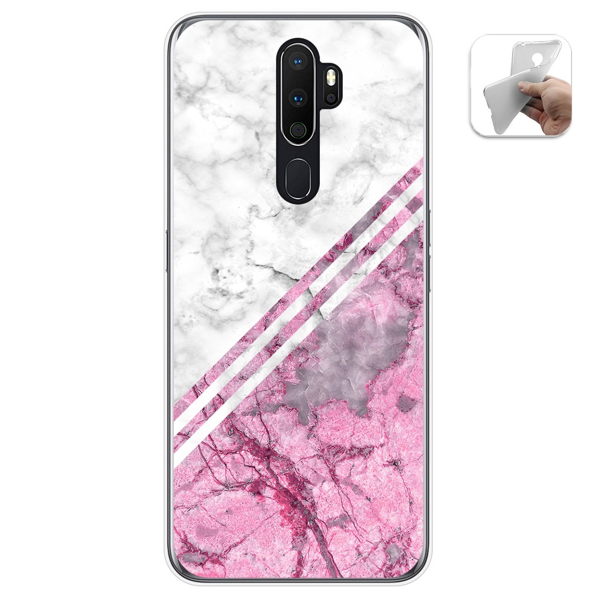 Funda Gel Tpu para Oppo A5 2020 diseño Mármol 03 Dibujos