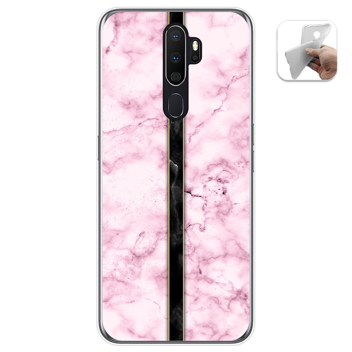 Funda Gel Tpu para Oppo A5 2020 diseño Mármol 04 Dibujos